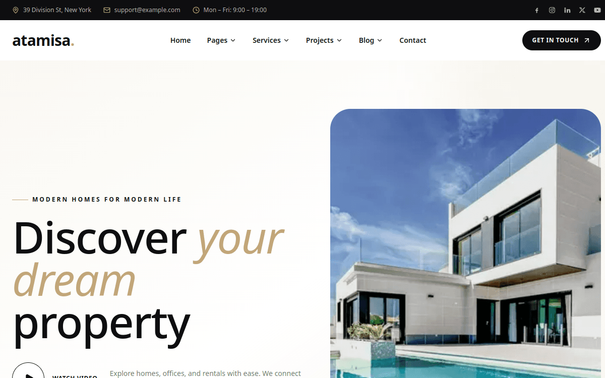 Atamisa — Real Estate sample website