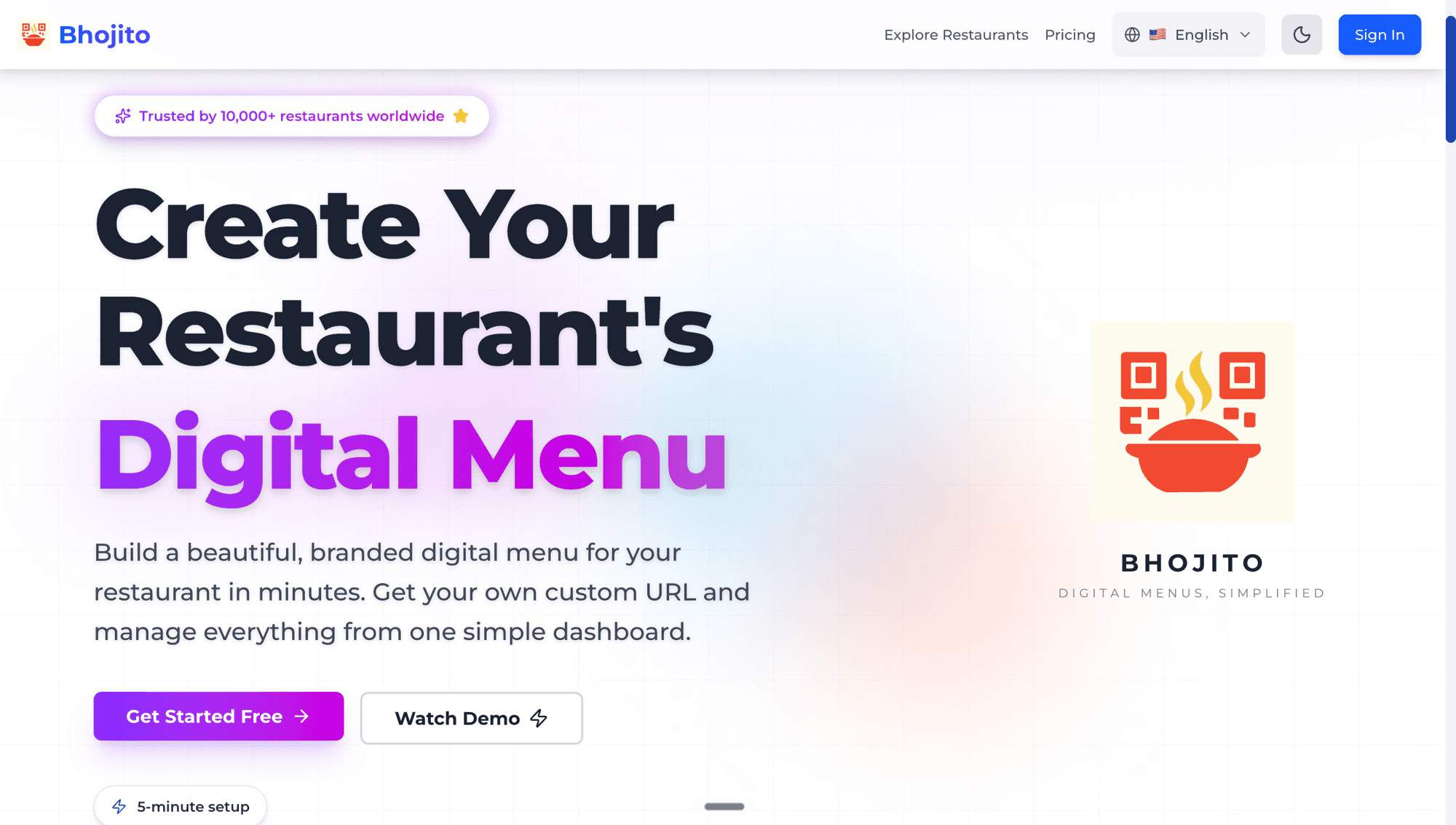 Bhojito — FoodTech · Online Ordering